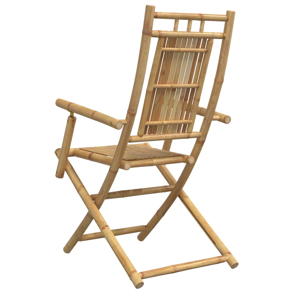 Chaises pliables de jardin lot de 6 53x66x99 cm bambou