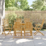 Chaises pliables de jardin lot de 6 53x66x99 cm bambou