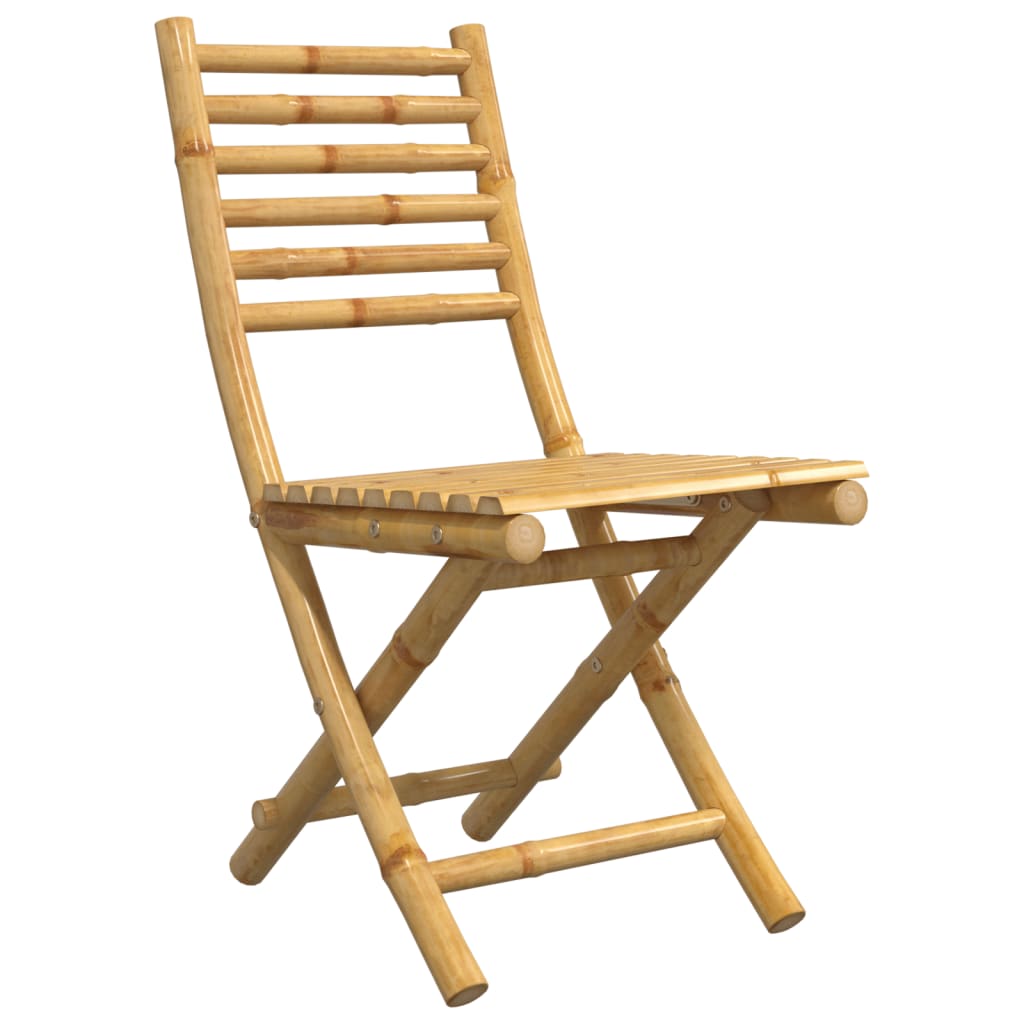 Chaises pliables de jardin lot de 4 43x54x88 cm bambou