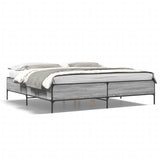 Cadre de lit sans matelas sonoma gris 180x200 cm