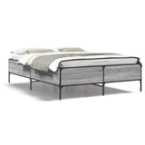 Cadre de lit sans matelas sonoma gris 140x200 cm