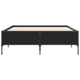 Cadre de lit sans matelas noir 140x190 cm