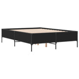 Cadre de lit sans matelas noir 120x190 cm