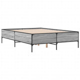 Cadre de lit sans matelas sonoma gris 120x190 cm