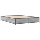 Cadre de lit sans matelas sonoma gris 140x200 cm