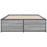 Cadre de lit sans matelas sonoma gris 120x200 cm