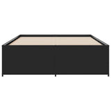 Cadre de lit sans matelas noir 140x190 cm