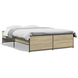 Cadre de lit sans matelas chêne sonoma 140x190 cm