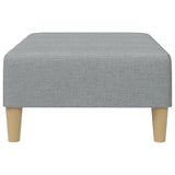 Repose-pied gris clair 77x55x31 cm tissu