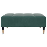 Repose-pied vert foncé 77x55x31 cm velours