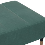 Repose-pied vert foncé 77x55x31 cm velours