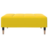 Repose-pied jaune 77x55x31 cm velours