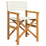 Chaises de metteur en scène pliantes lot de 2 Bois teck massif