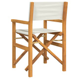 Chaises de metteur en scène pliantes lot de 2 Bois teck massif