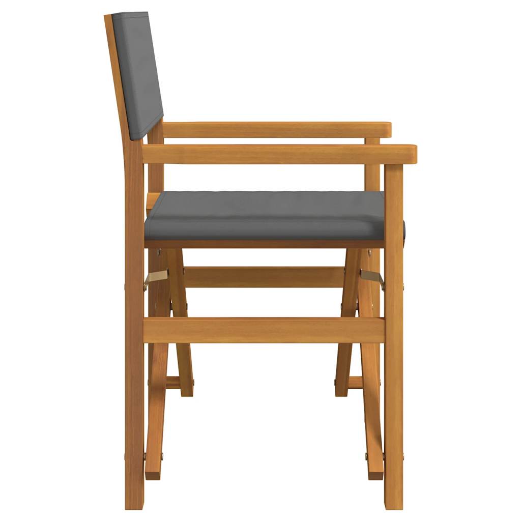 Chaises de metteur en scène pliantes lot de 2 Bois teck massif