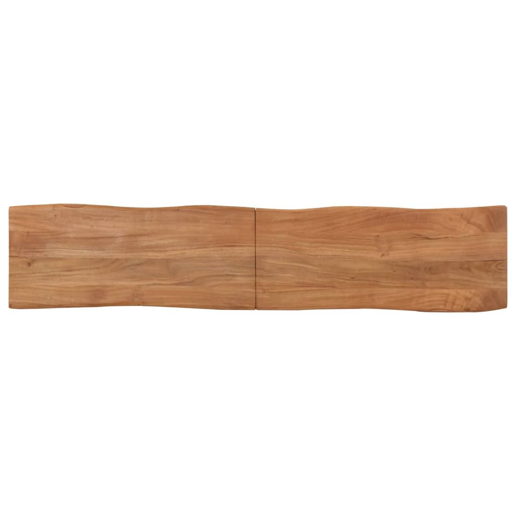 Banc 160 cm bois d'acacia massif et acier