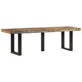 Banc 160 cm bois de récupération massif et acier