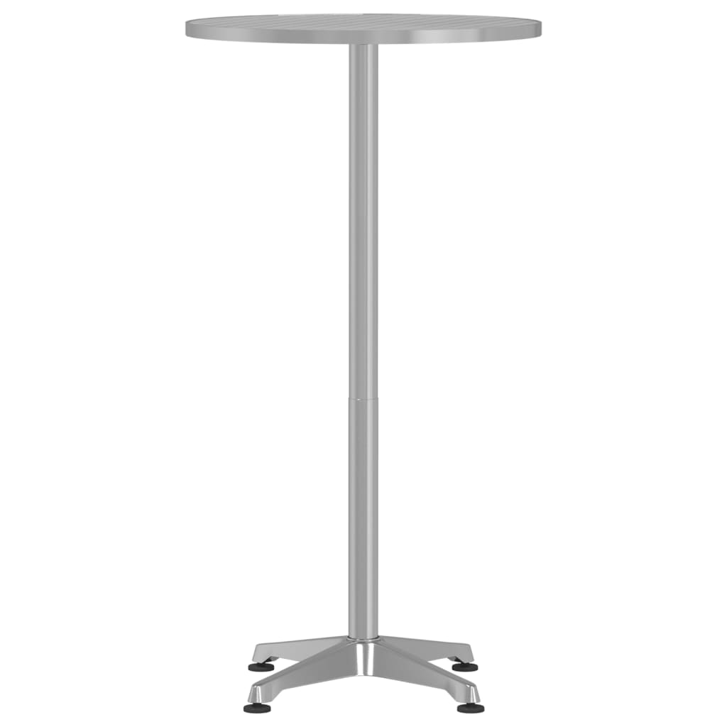 Table de bar d’extérieur réglable en hauteur aluminium