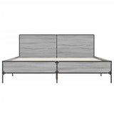 Cadre de lit sans matelas sonoma gris 120x200 cm