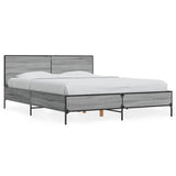 Cadre de lit sans matelas sonoma gris 140x200 cm