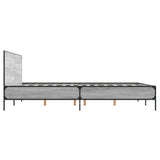 Cadre de lit sans matelas sonoma gris 160x200 cm