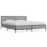 Cadre de lit sans matelas sonoma gris 180x200 cm