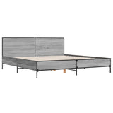 Cadre de lit sans matelas sonoma gris 180x200 cm