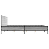 Cadre de lit sans matelas sonoma gris 180x200 cm