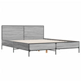 Cadre de lit sans matelas sonoma gris 135x190 cm