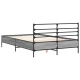 Cadre de lit sans matelas sonoma gris 140x200 cm