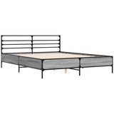 Cadre de lit sans matelas sonoma gris 150x200 cm