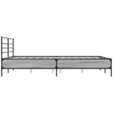 Cadre de lit sans matelas sonoma gris 150x200 cm