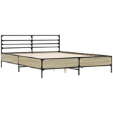 Bed frame without mattress sonoma oak 160x200 cm