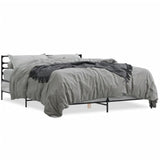 Cadre de lit sans matelas sonoma gris 160x200 cm