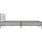 Cadre de lit sans matelas sonoma gris 160x200 cm