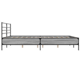 Cadre de lit sans matelas sonoma gris 180x200 cm