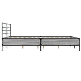 Cadre de lit sans matelas sonoma gris 200x200 cm