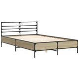 Bed frame without mattress sonoma oak 120x190 cm