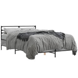 Cadre de lit sans matelas sonoma gris 135x190 cm