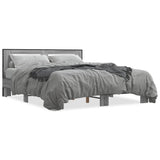 Cadre de lit sans matelas sonoma gris 160x200 cm