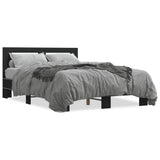 Cadre de lit sans matelas noir 140x190 cm