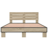 Bed frame without mattress sonoma oak 120x200 cm