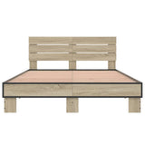 Bed frame without mattress sonoma oak 120x190 cm