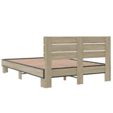 Cadre de lit sans matelas chêne sonoma 120x190 cm