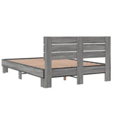 Cadre de lit sans matelas sonoma gris 140x190 cm