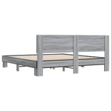 Cadre de lit sans matelas sonoma gris 180x200 cm