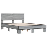 Cadre de lit sans matelas sonoma gris 140x200 cm