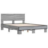 Cadre de lit sans matelas sonoma gris 120x200 cm