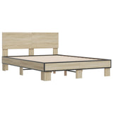 Cadre de lit sans matelas chêne sonoma 120x190 cm