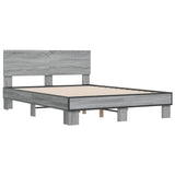 Cadre de lit sans matelas sonoma gris 120x190 cm